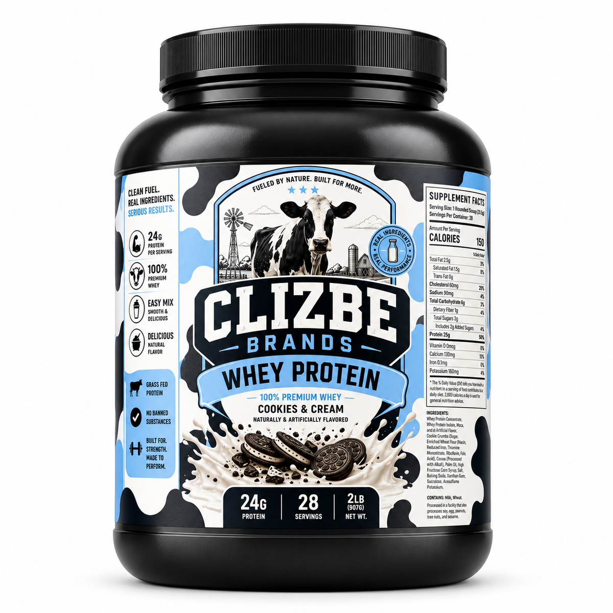 Clizbe Whey Protein cookies & cream