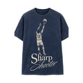 Sharp Shooter CLIZBE HOOPS heavyweight oversized T-shirt