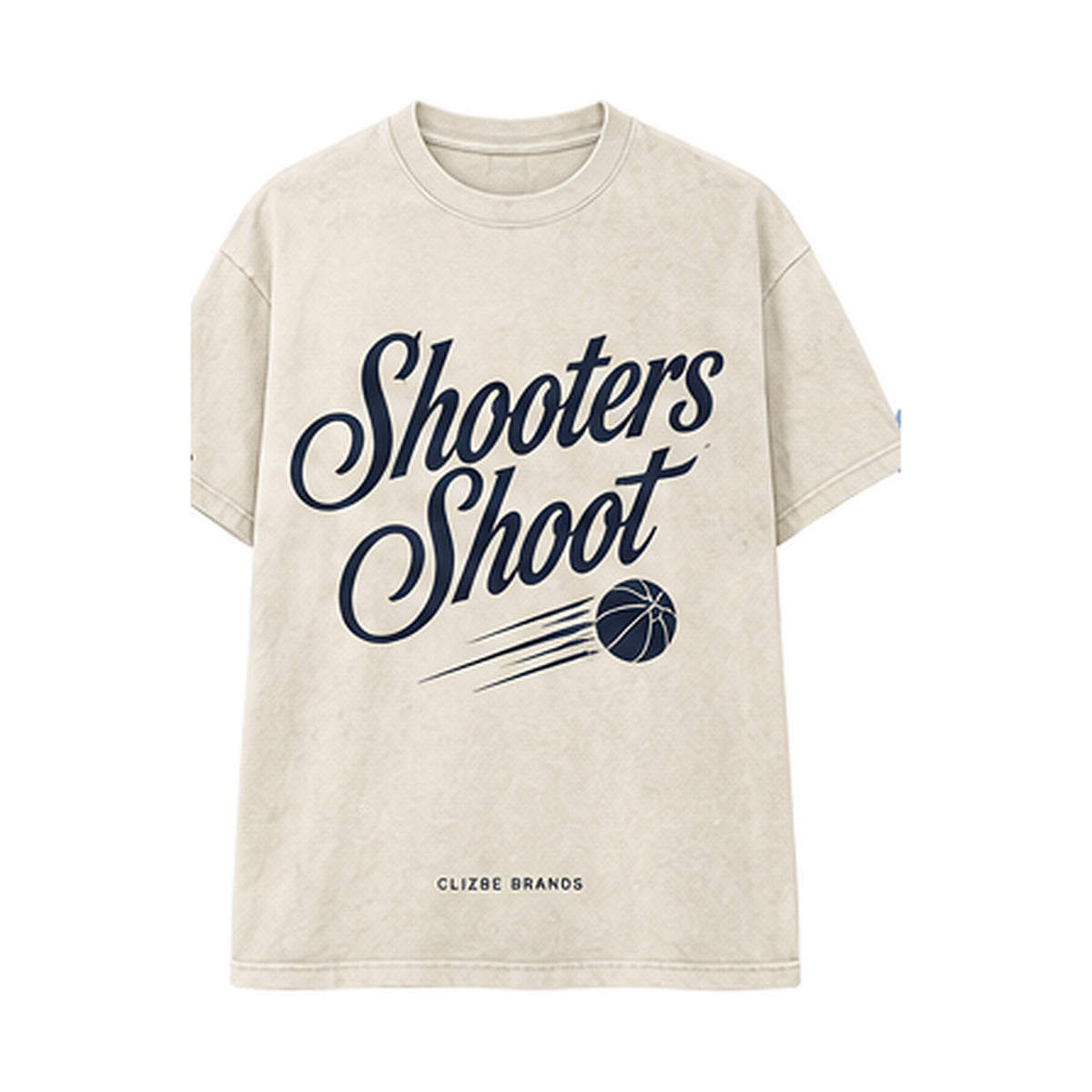 Shooters Shoot CLIZBE HOOPS heavyweight oversized T-shirt