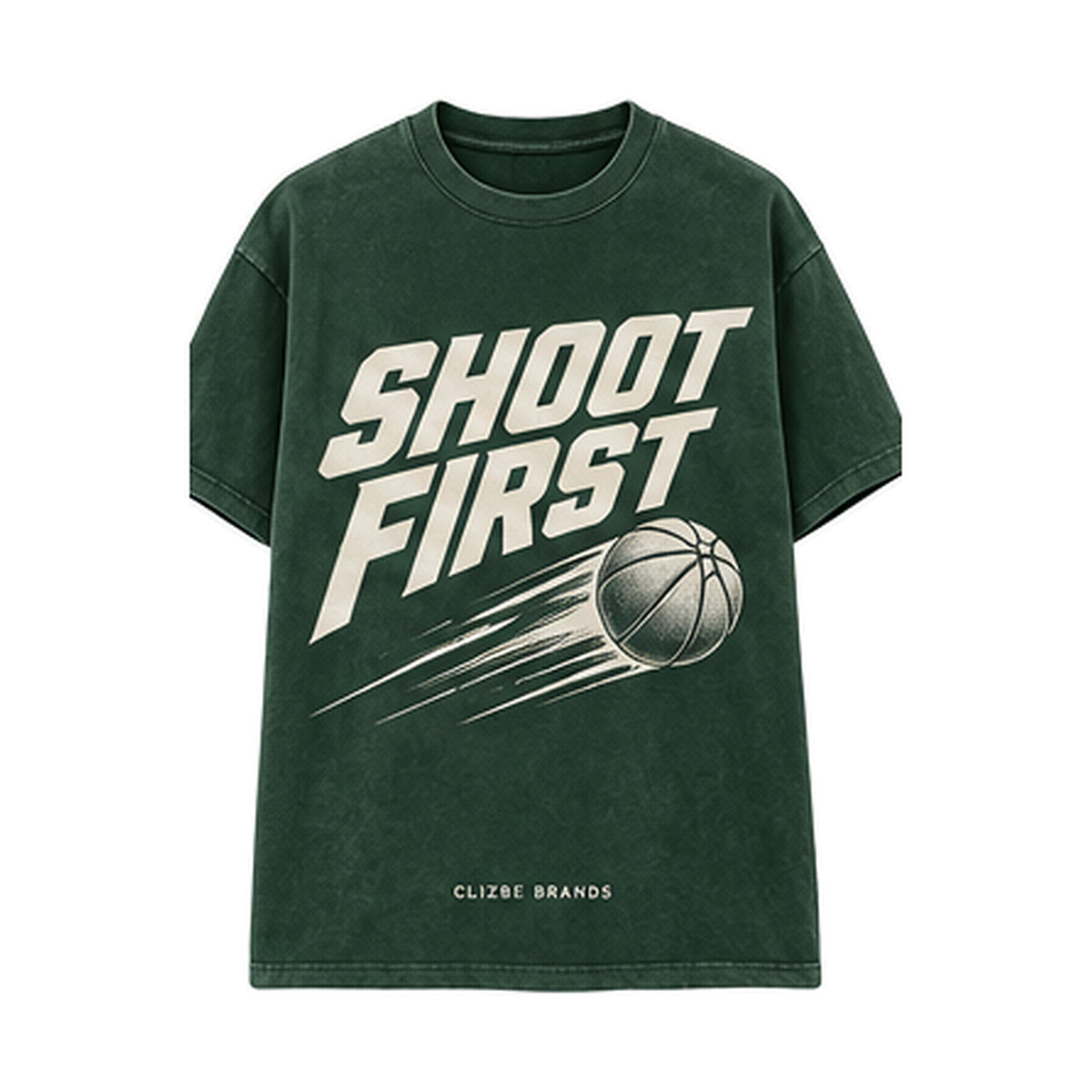 Shoot First CLIZBE HOOPS heavyweight oversized T-shirt