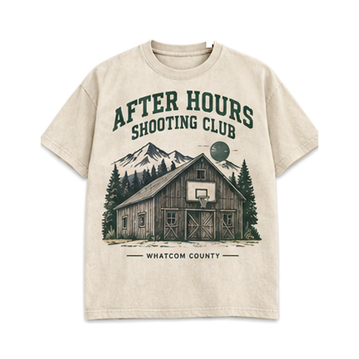 After Hours Shooting Club CLIZBE HOOPS heavyweight oversized T-shirt