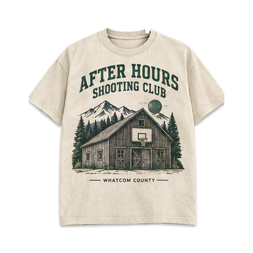 After Hours Shooting Club CLIZBE HOOPS heavyweight oversized T-shirt
