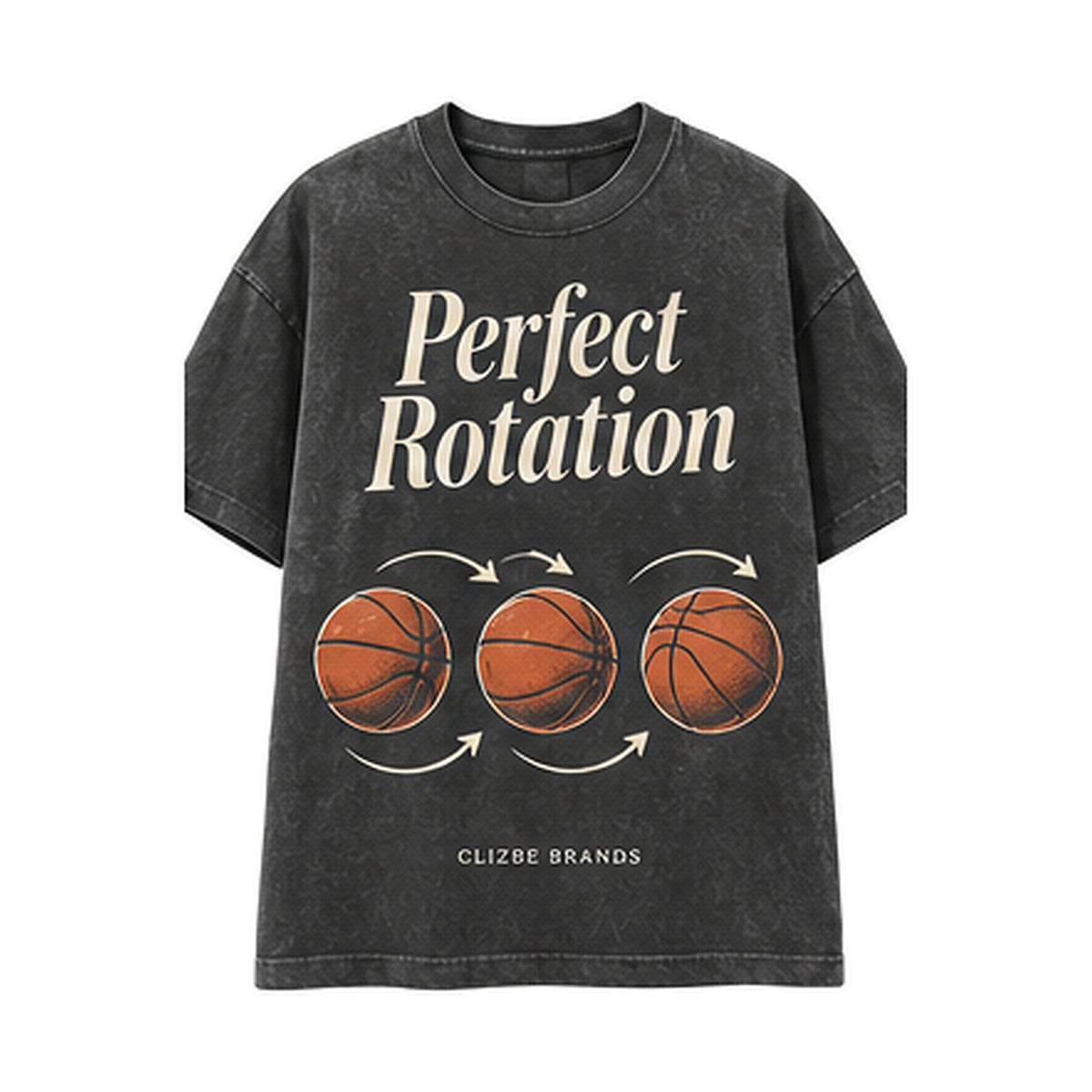 Perfect Rotation CLIZBE HOOPS heavyweight oversized T-shirt