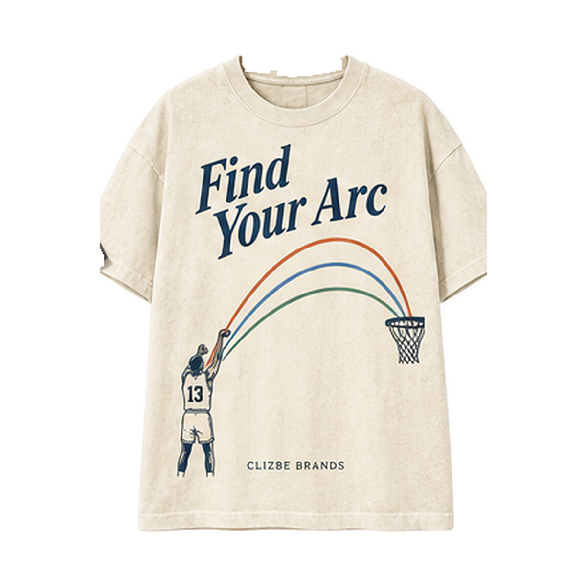 Find Your Arc CLIZBE HOOPS heavyweight oversized T-shirt