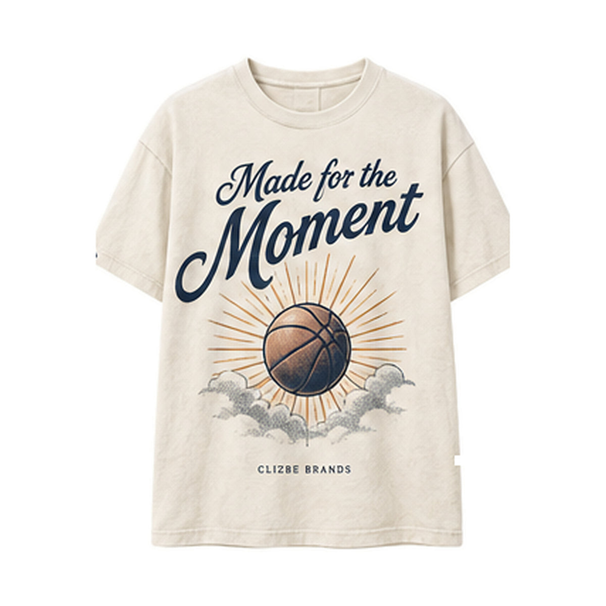 Made for the Moment CLIZBE HOOPS heavyweight oversized T-shirt