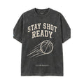 Stay Shot Ready CLIZBE HOOPS heavyweight oversized T-shirt