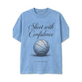 Shoot with Confidence CLIZBE HOOPS heavyweight oversized T-shirt